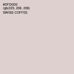 #DFD0D0 - Swiss Coffee Color Image